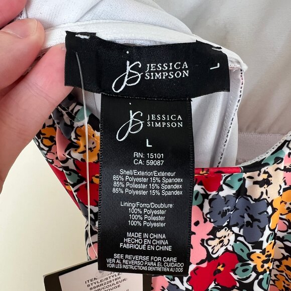 New Floral Print One Piece Swimsuit Retro Bathing Swim Suit Feminine One-Piece - Picture 5 of 10